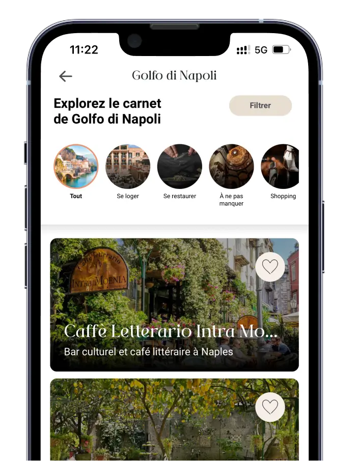 Naples et le golfe de Naples - côte amalfitaine -application Grazie Gigi